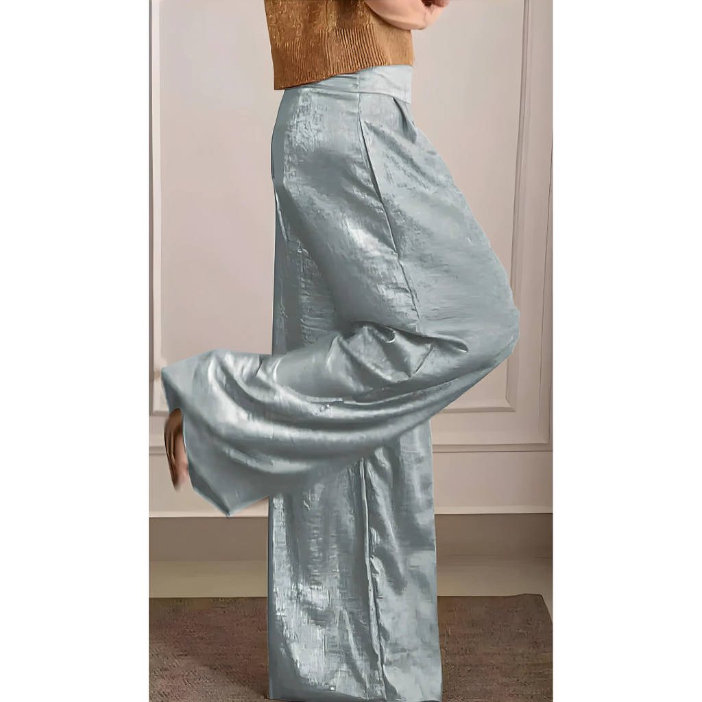 Chic Pantalon à Taille Haute