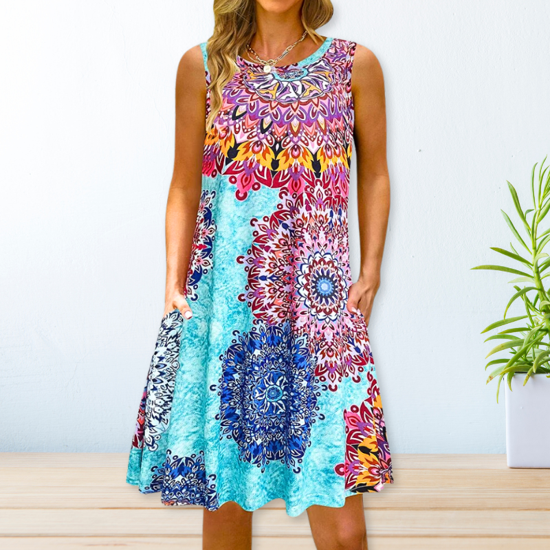Légère Robe Maxi à Motifs Floraux
