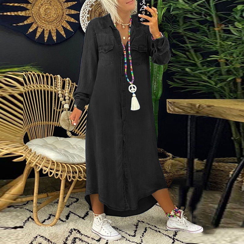 Chic Robe en Denim Douillet