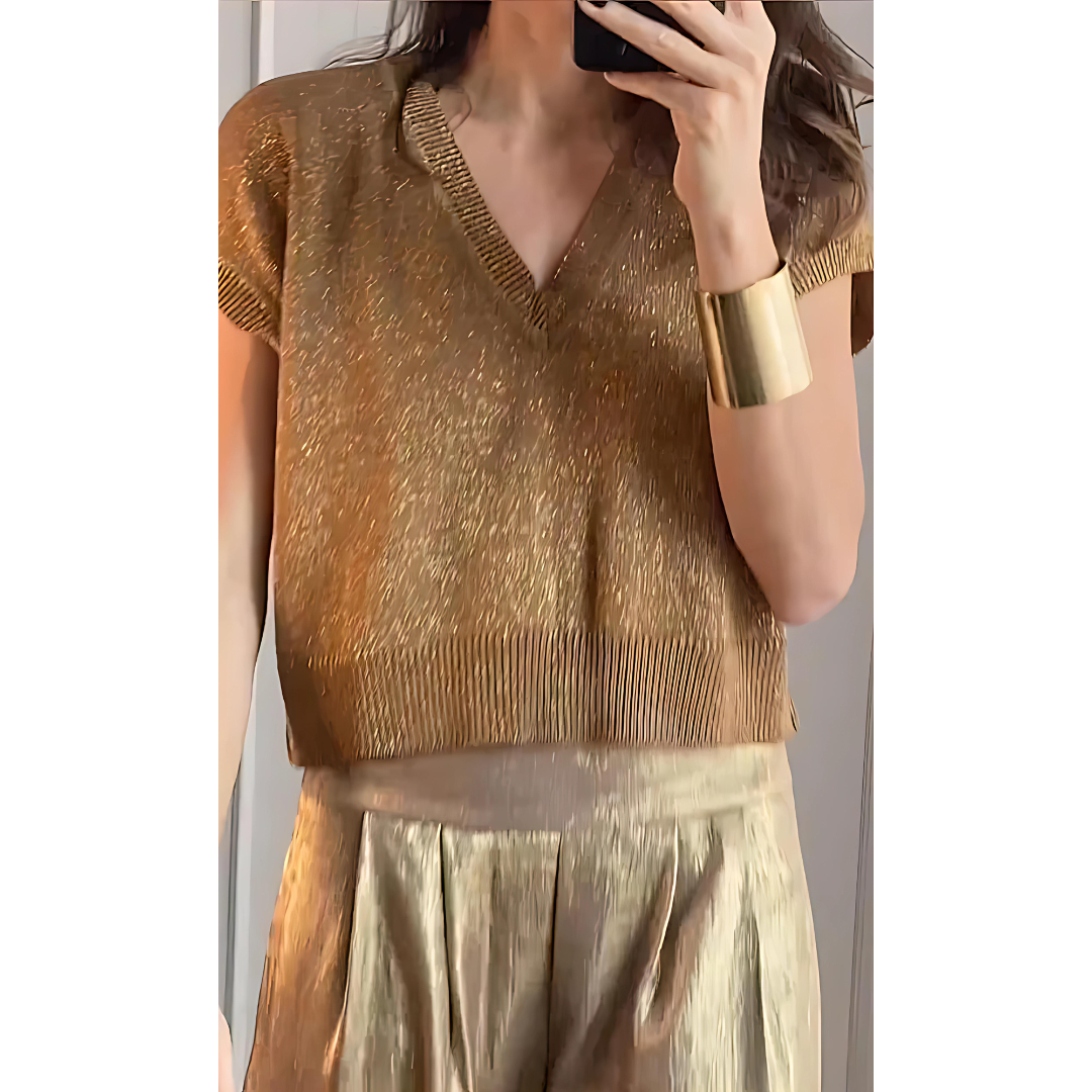 Chic Pantalon à Taille Haute