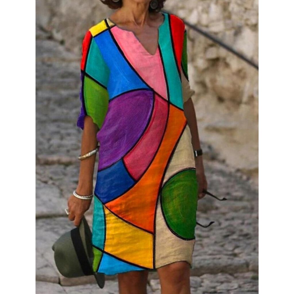 Élégante Robe à Imprimé Floral