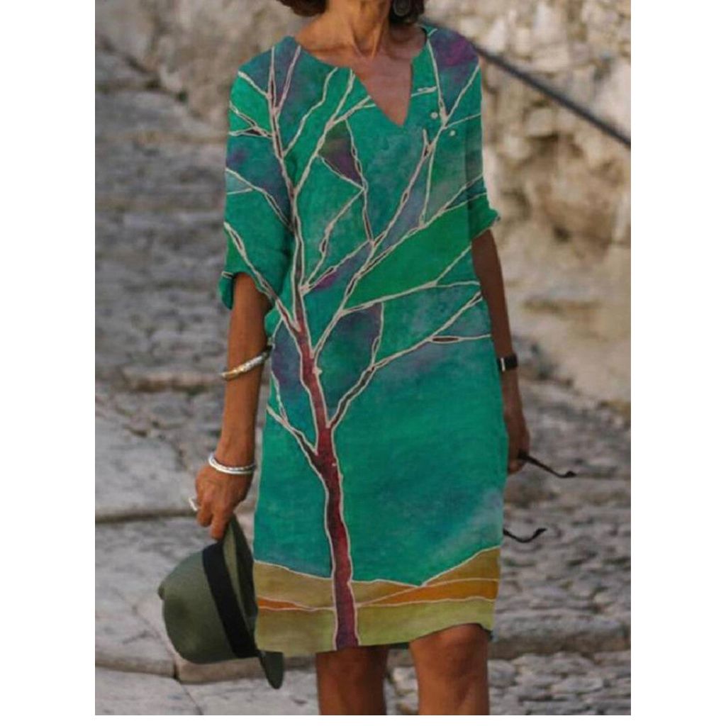 Élégante Robe à Imprimé Floral