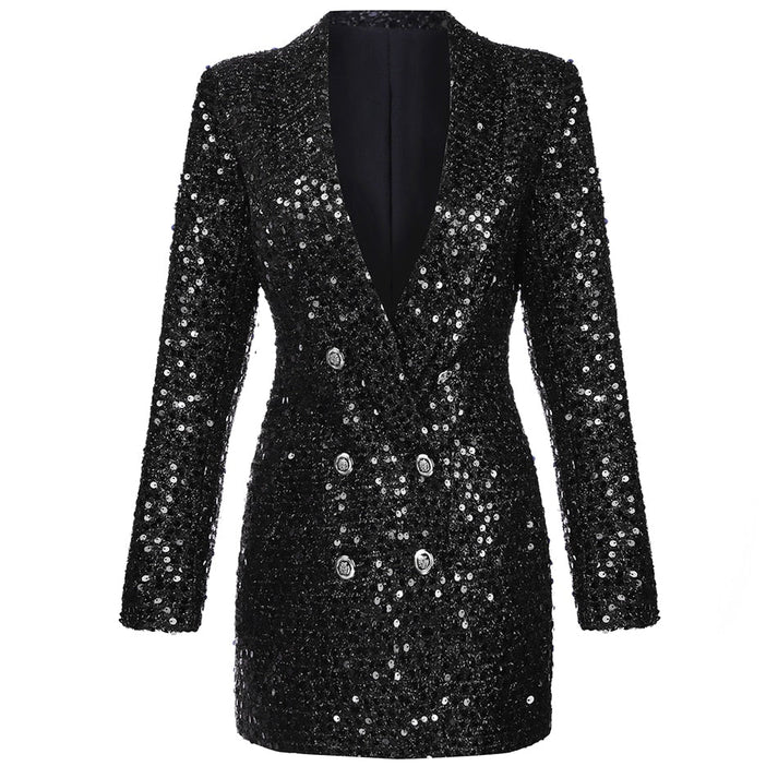 Paulina - Robe blazer à sequins scintillants