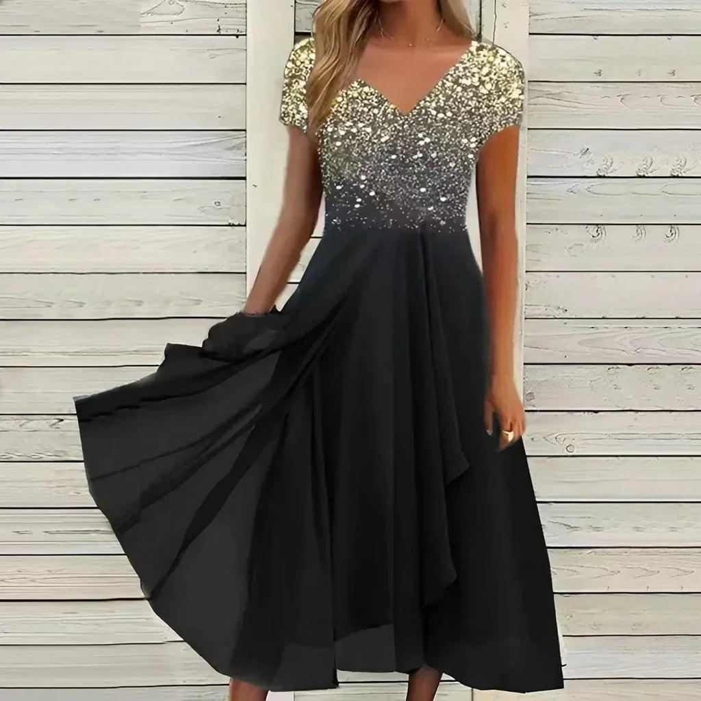 Élégante Robe de Soirée en Chiffon pour Femmes