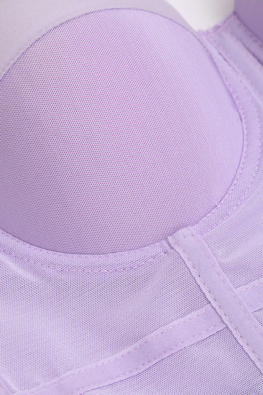 Élégant Bustier en Maille avec Armatures